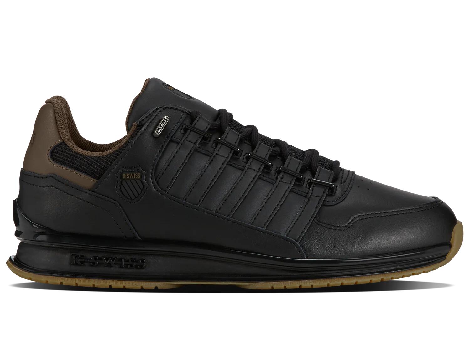 Sneakersy męskie K-Swiss Rinzler GT buty sportowe skórzane czarne (08907-097-M)