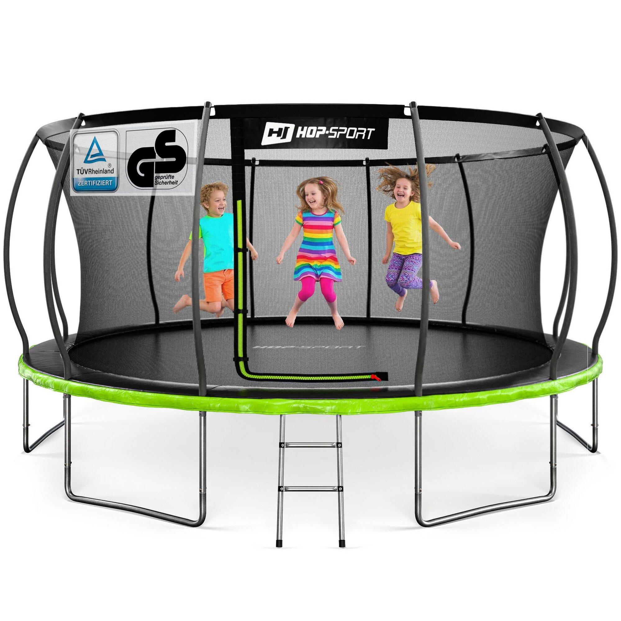 Trampolina dynia 16ft (488cm) Hop-Sport HS-PT16I pumpkin z siatką wewnętrzną