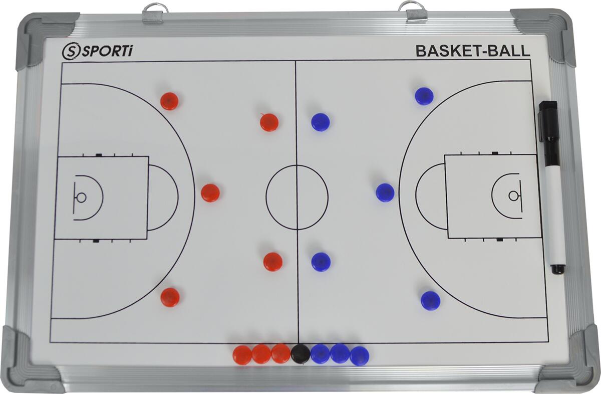 Mała dwustronna tablica do koszykówki 30x45cm Sporti