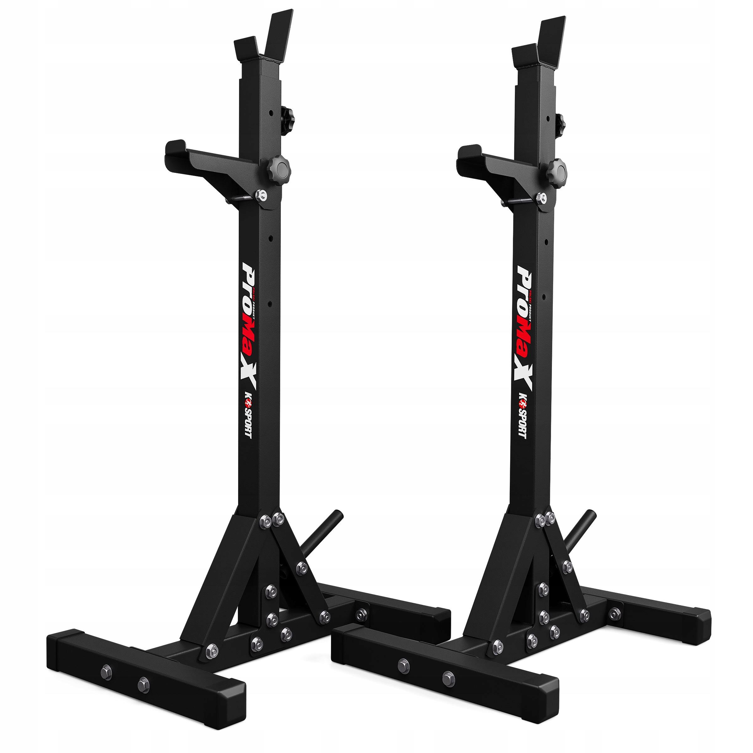 Stojaki treningowe pod sztangę regulowane asekuracja 2szt K-sport KSH015