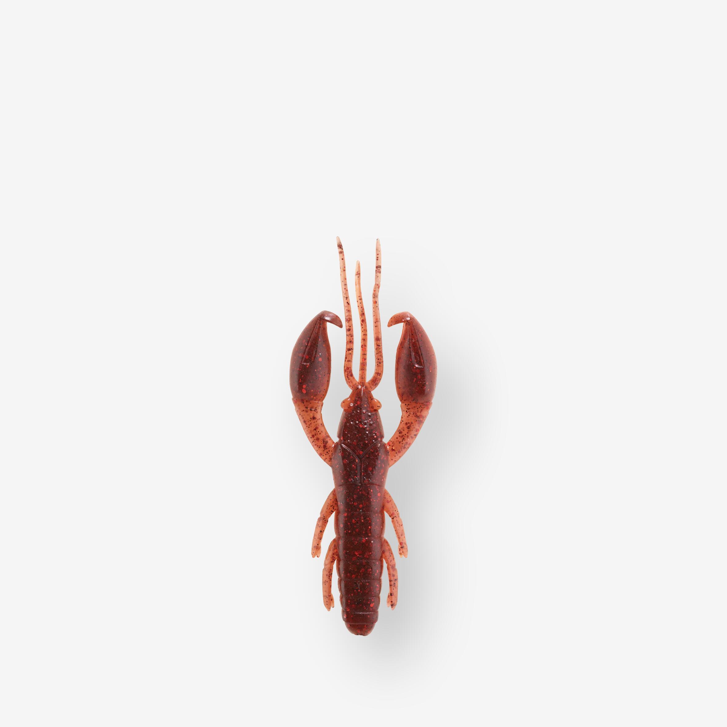 Przynęta miękka nasączona atraktorem Caperlan Yubari CRW 2,5 6,5cm blackred raw