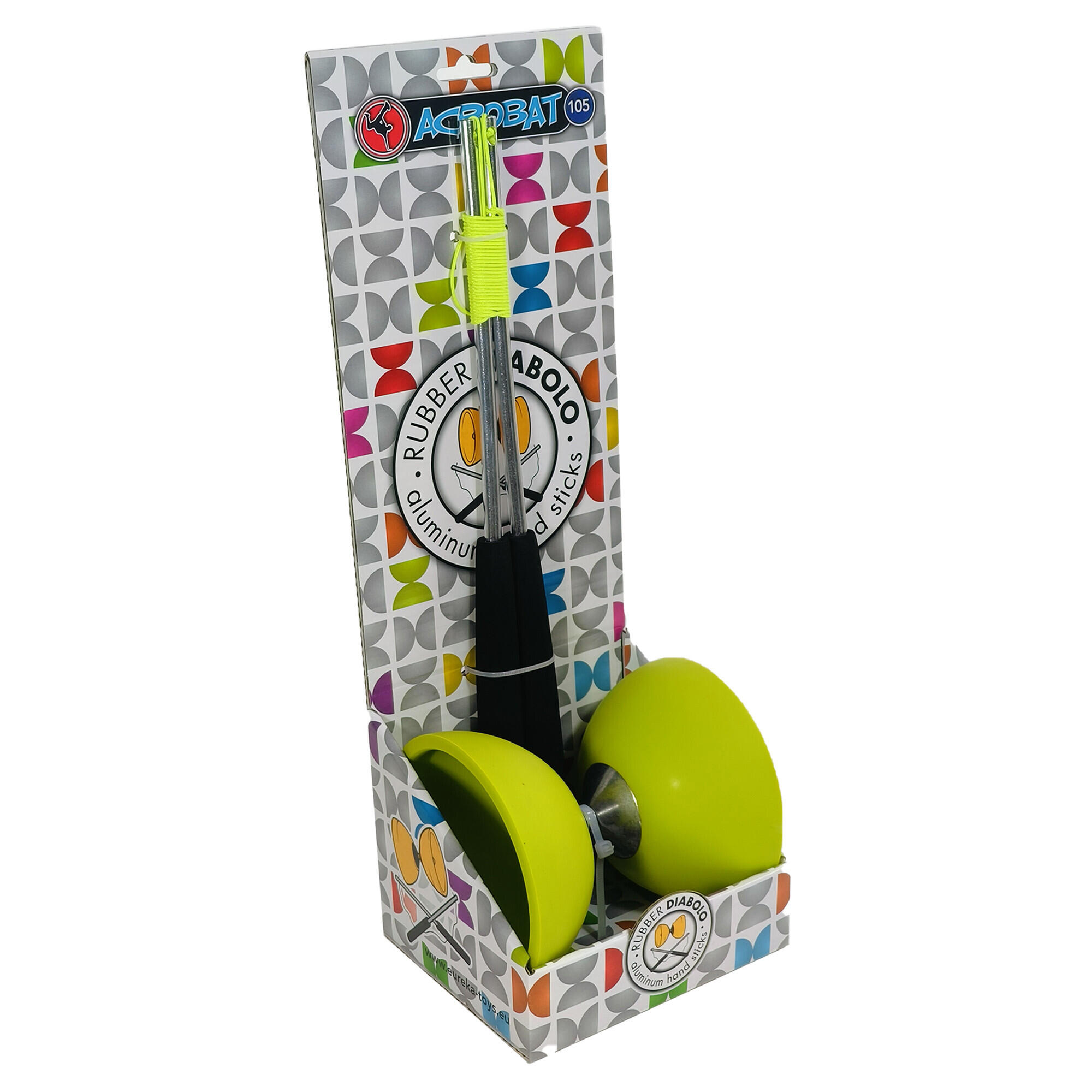 Zestaw do diabolo z aluminiowymi kijami Acrobat