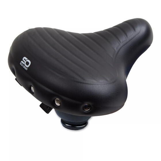 Siodło rowerowe Relax Elastomer Unisex 270 X 244 mm czarne
