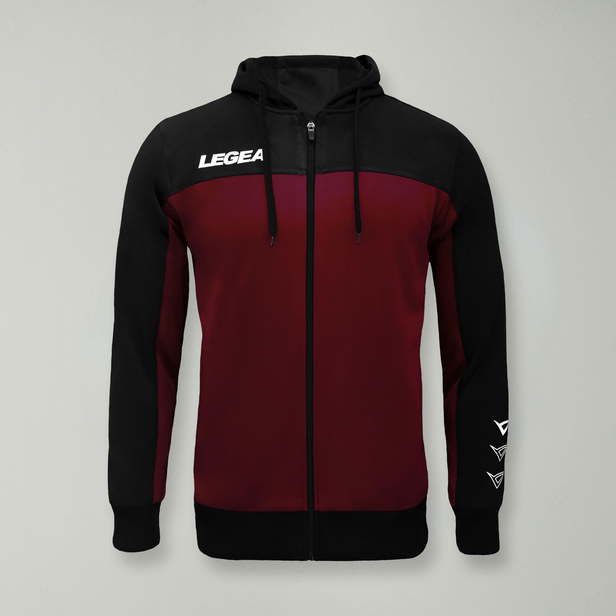 Oversize kurtka sportowa z zamkiem FLEX bordowa