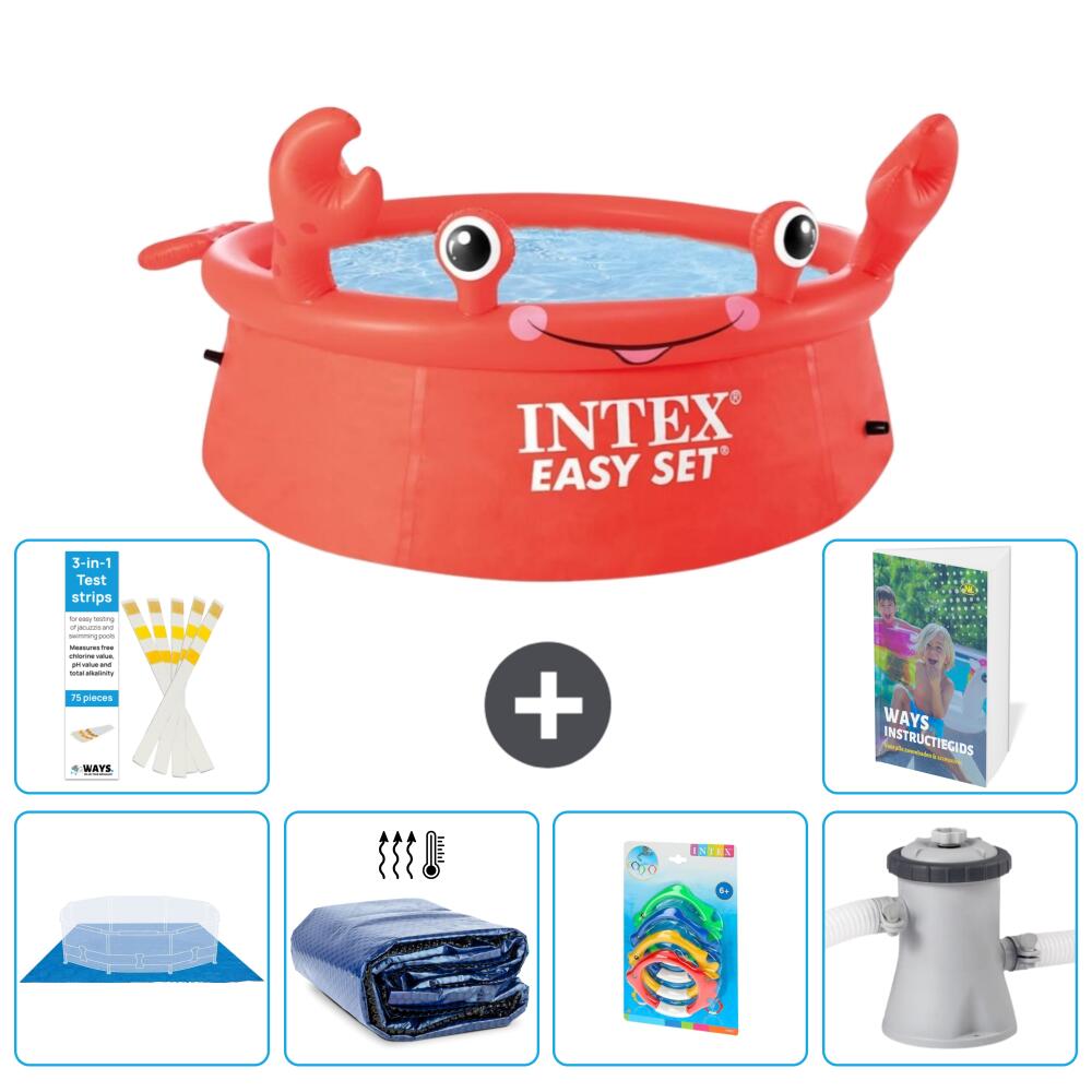 INTEX Basen Easy Set Okrągły - Krab - 183x51 cm - 7-częściowy S46