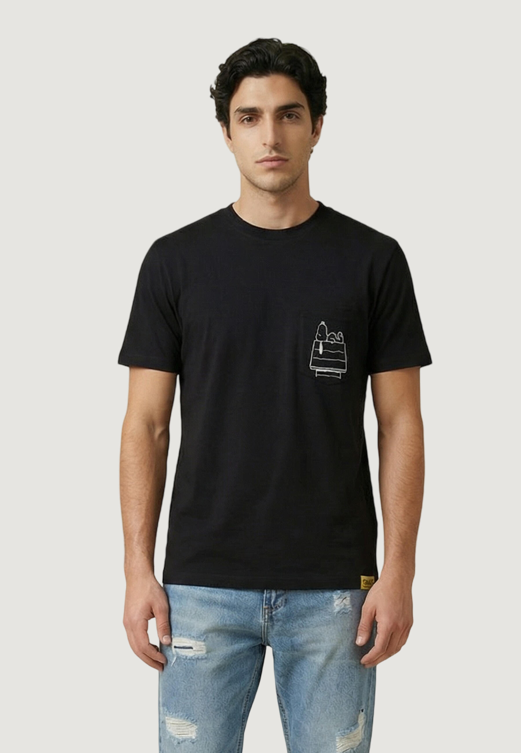 Koszulka crop top Mężczyzna ONLY & SONS Onspeanuts Rlx Ss Pct Lic Tee