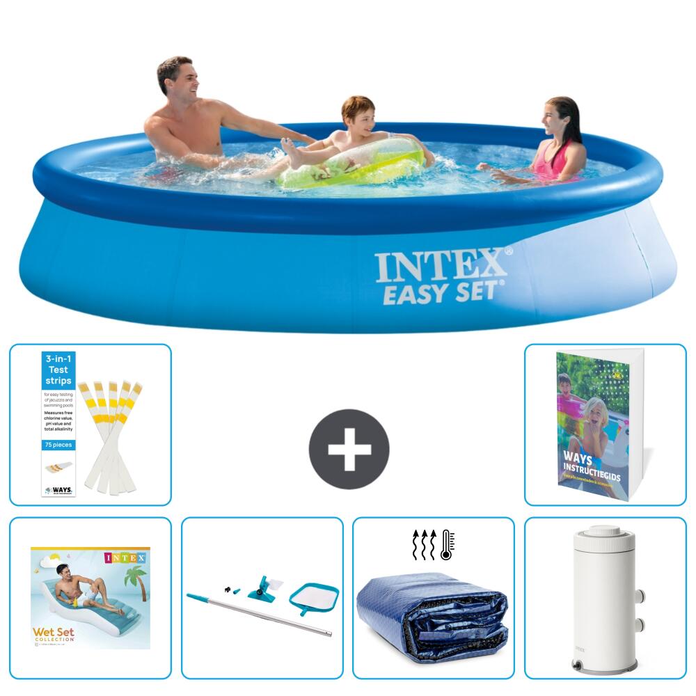 INTEX Basen Easy Set Okrągły - 366x76 cm - 7-częściowy S96