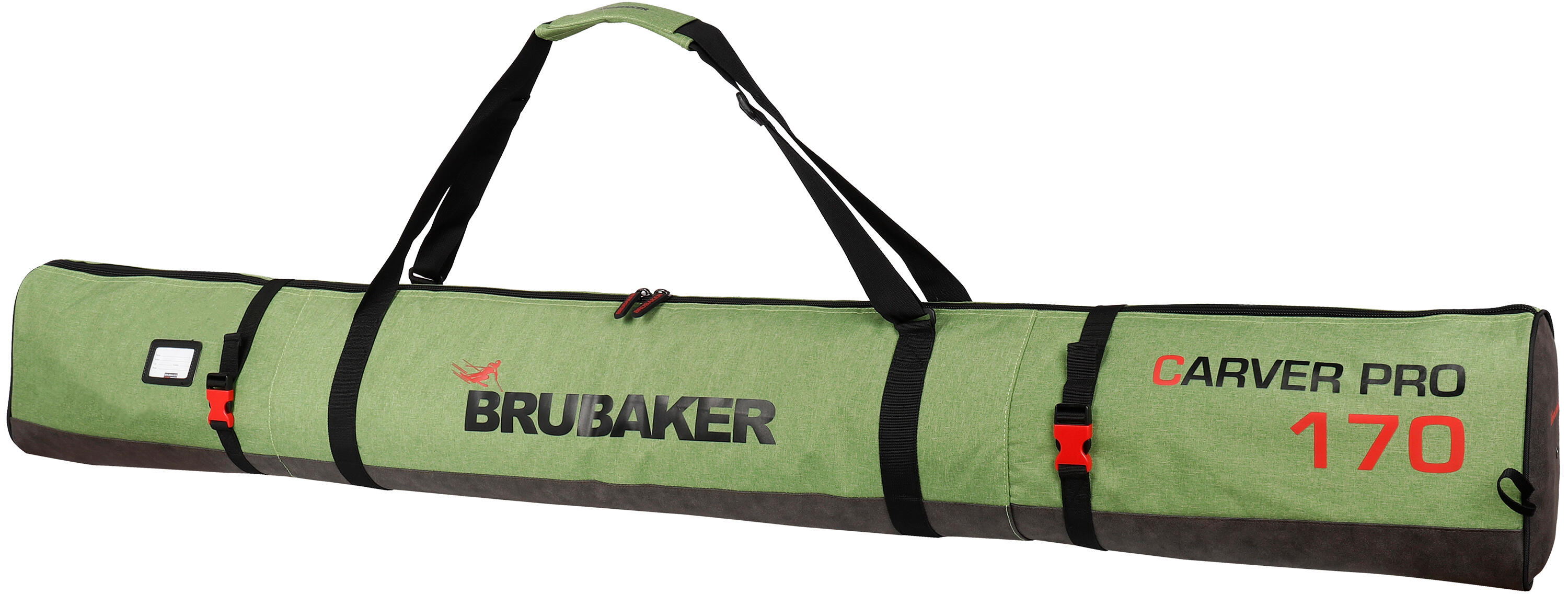 BRUBAKER Carver Performance torba na narty 170 cm czarno zielona