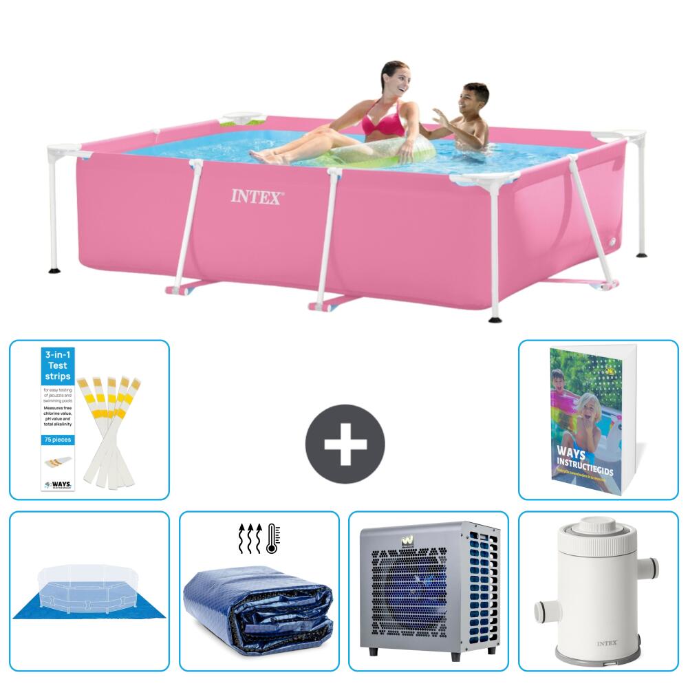 INTEX Basen ze stelażem Prostokątny - 220x150x60 cm - 7-częściowy S104