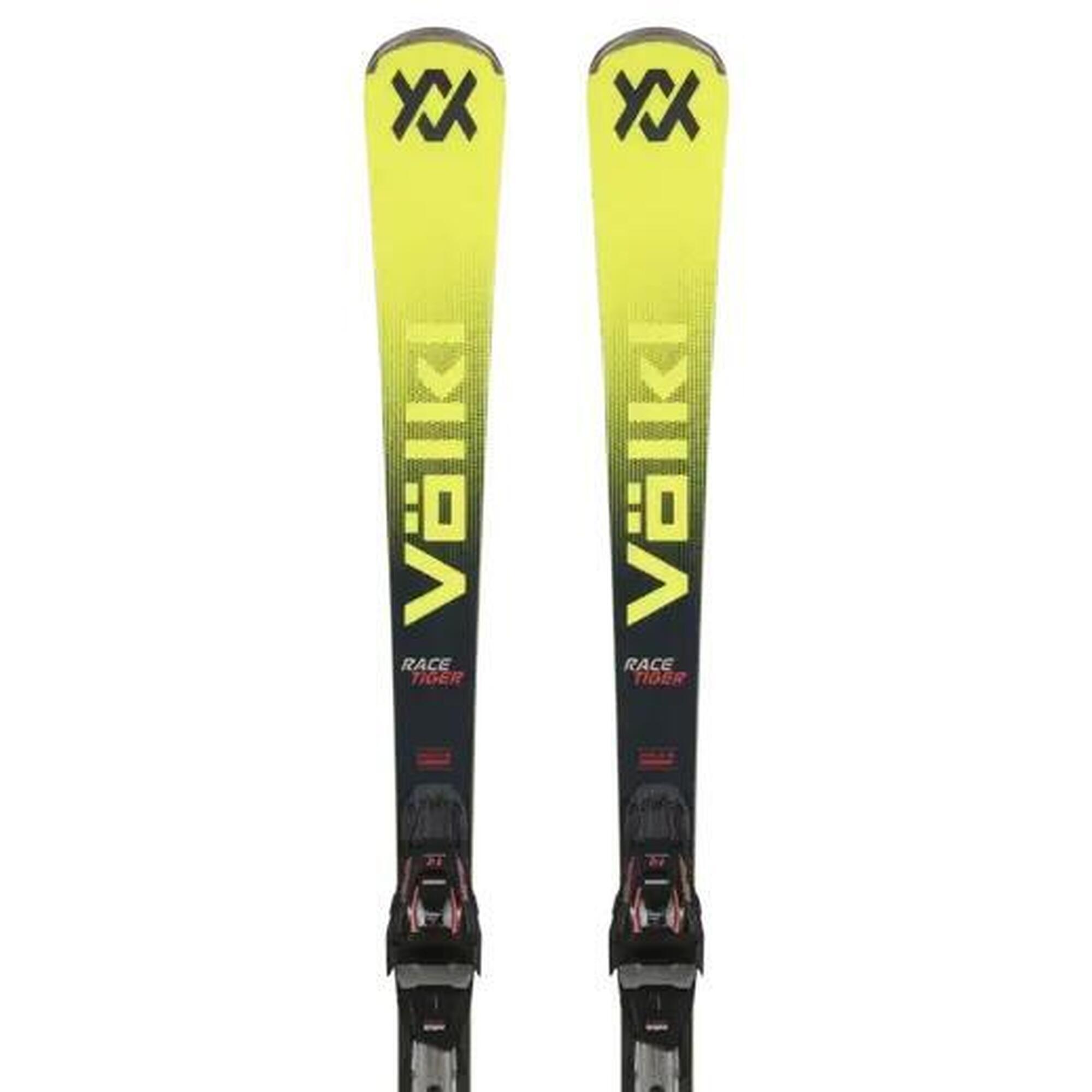 Sporty zimowe Narty Zjazdowe Völkl Racetiger SL + RMotion T-12 GW Narty Carvi...