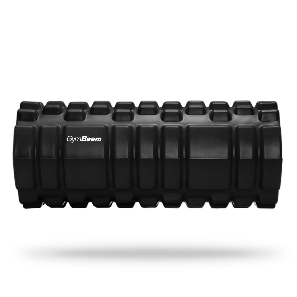 Wałek do masażu fitness piankowy 33 x 14 cm czarny Fitness Roller