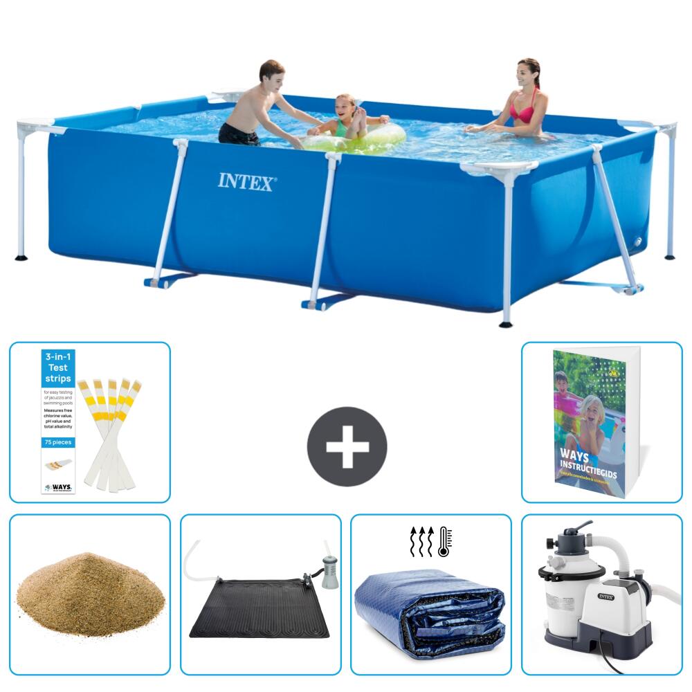 INTEX Basen ze stelażem Prostokątny - 300x200x75 cm - 7-częściowy S69