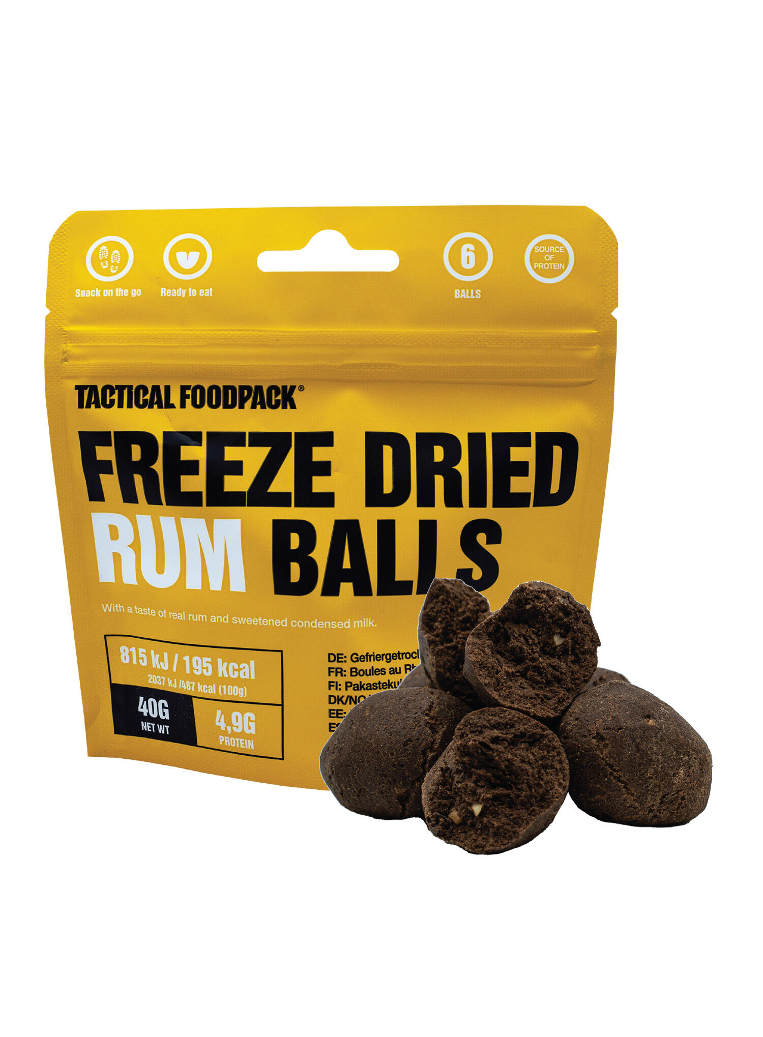 Przekąska Tactical Foodpack Liofilizowane kulki rumowe 40 g