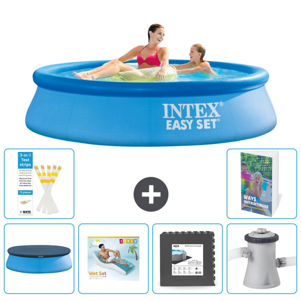 INTEX Basen Easy Set Okrągły - 244x61 cm - 7-częściowy S49