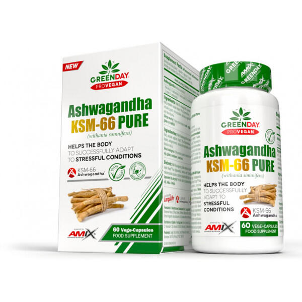 Ashwagandha KSM-66 Pure - 60 kapsułek Amix Nutrition