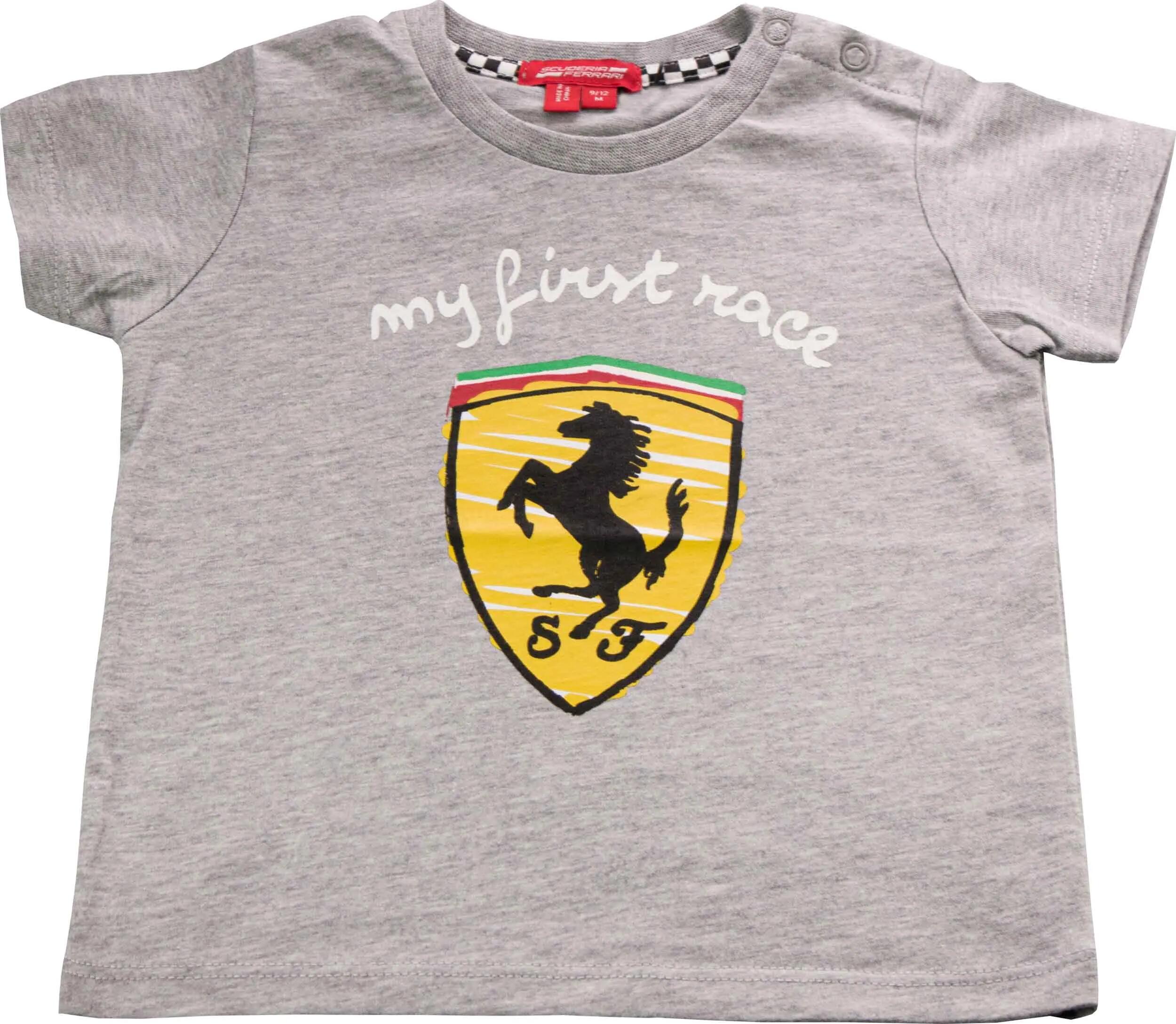 T-shirt dziecięcy Ferrrari My First Rac Melange Grey