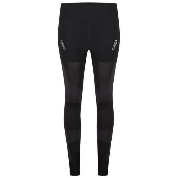 Damskie legginsy do biegania sportowe kompresyjne 3D PRO Run CEP czarne