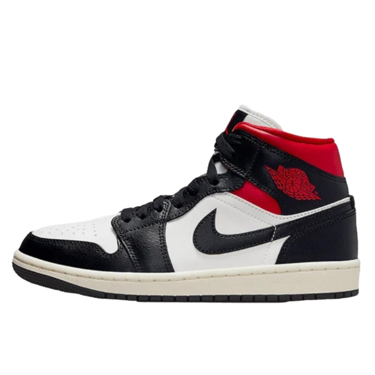 Air Jordan 1 Mid Black Gym Red