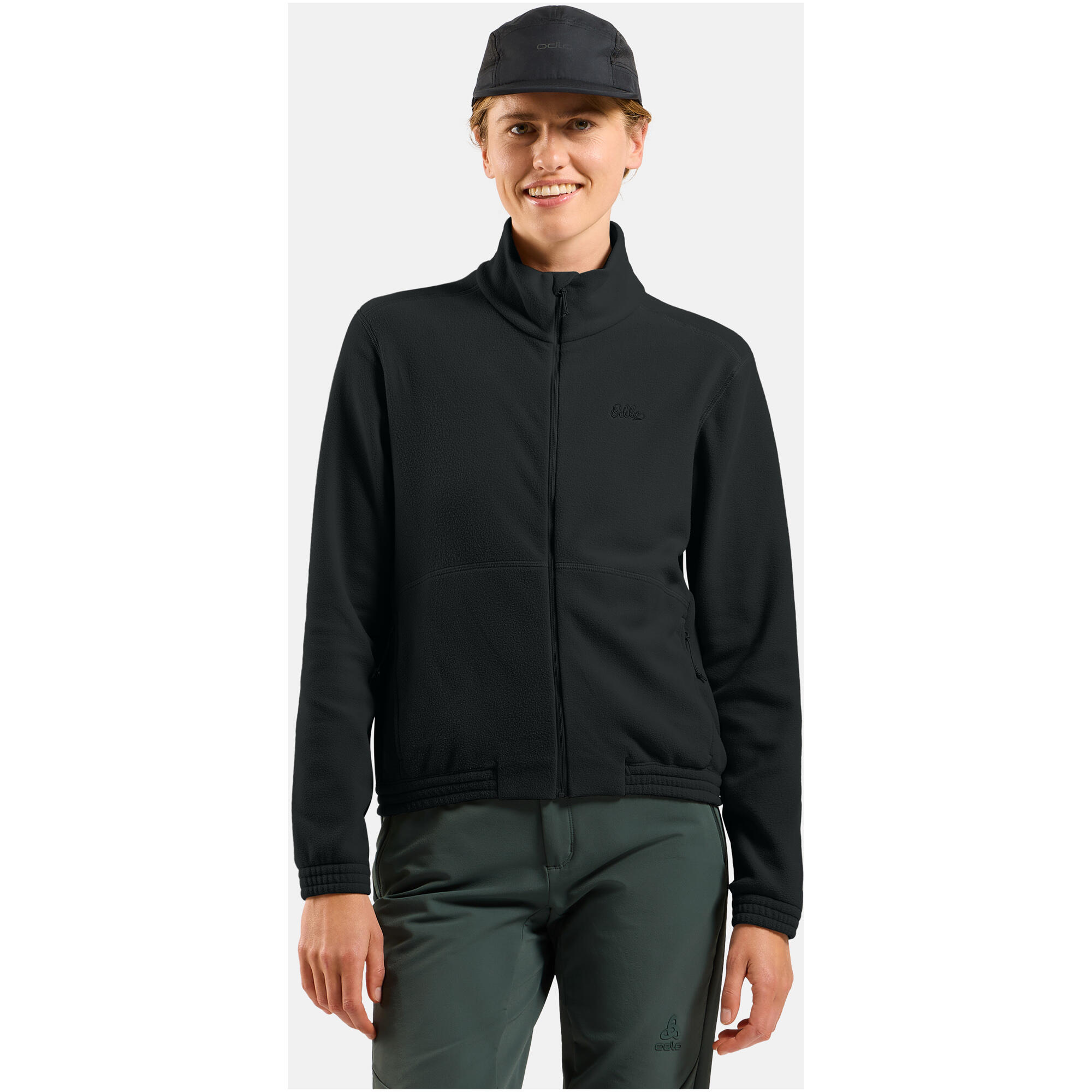 Bluza bez kaptura rozpinana Odlo Mid layer full zip CLASSIC FLEECE
