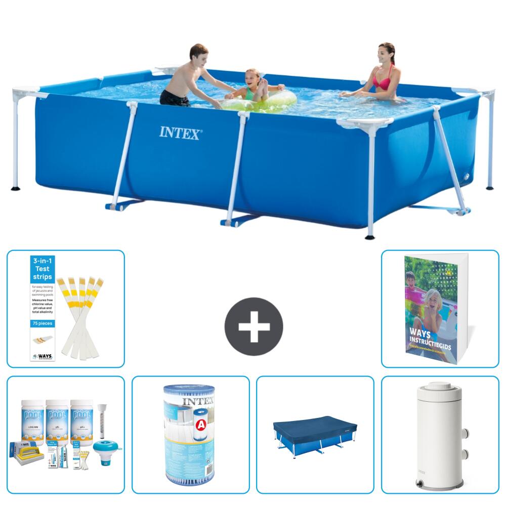 INTEX Basen ze stelażem Prostokątny - 300x200x75 cm - 7-częściowy S147