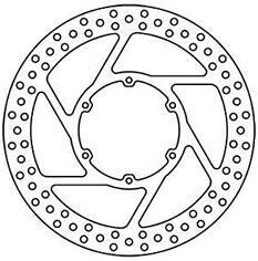 Tarcza hamulcowa TRW MST337 przednia 298 mm 6-otworowa sztywna