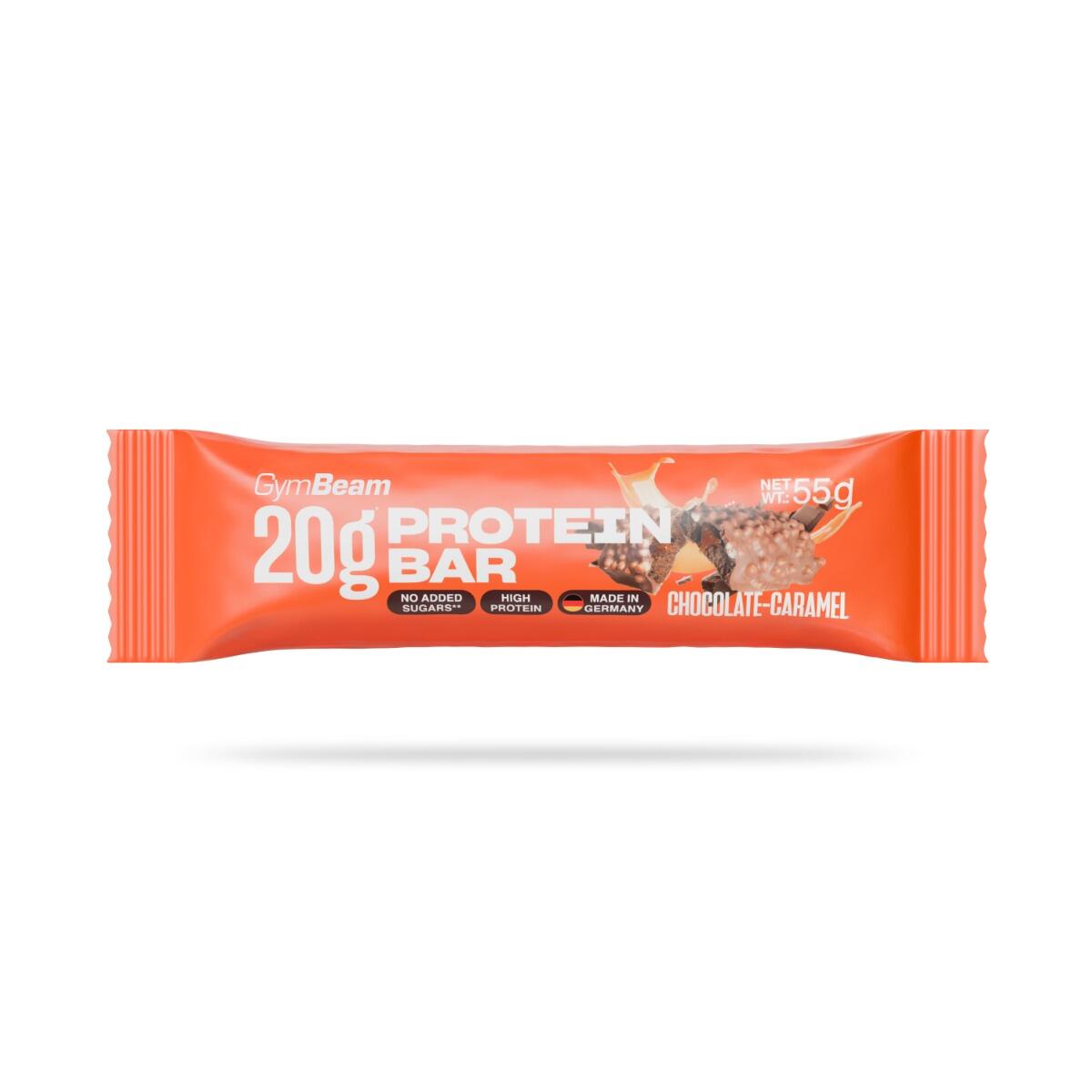 Baton proteinowy GymBeam 55 g chocolate/carmel