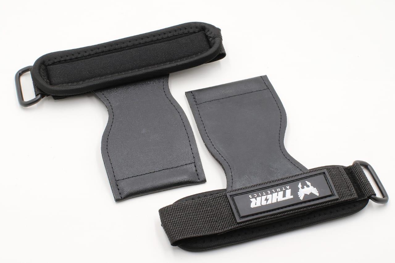 Thor Lifting Grips – Maksymalny Chwyt & Wsparcie Nadgarstka do Treningu – Czarne