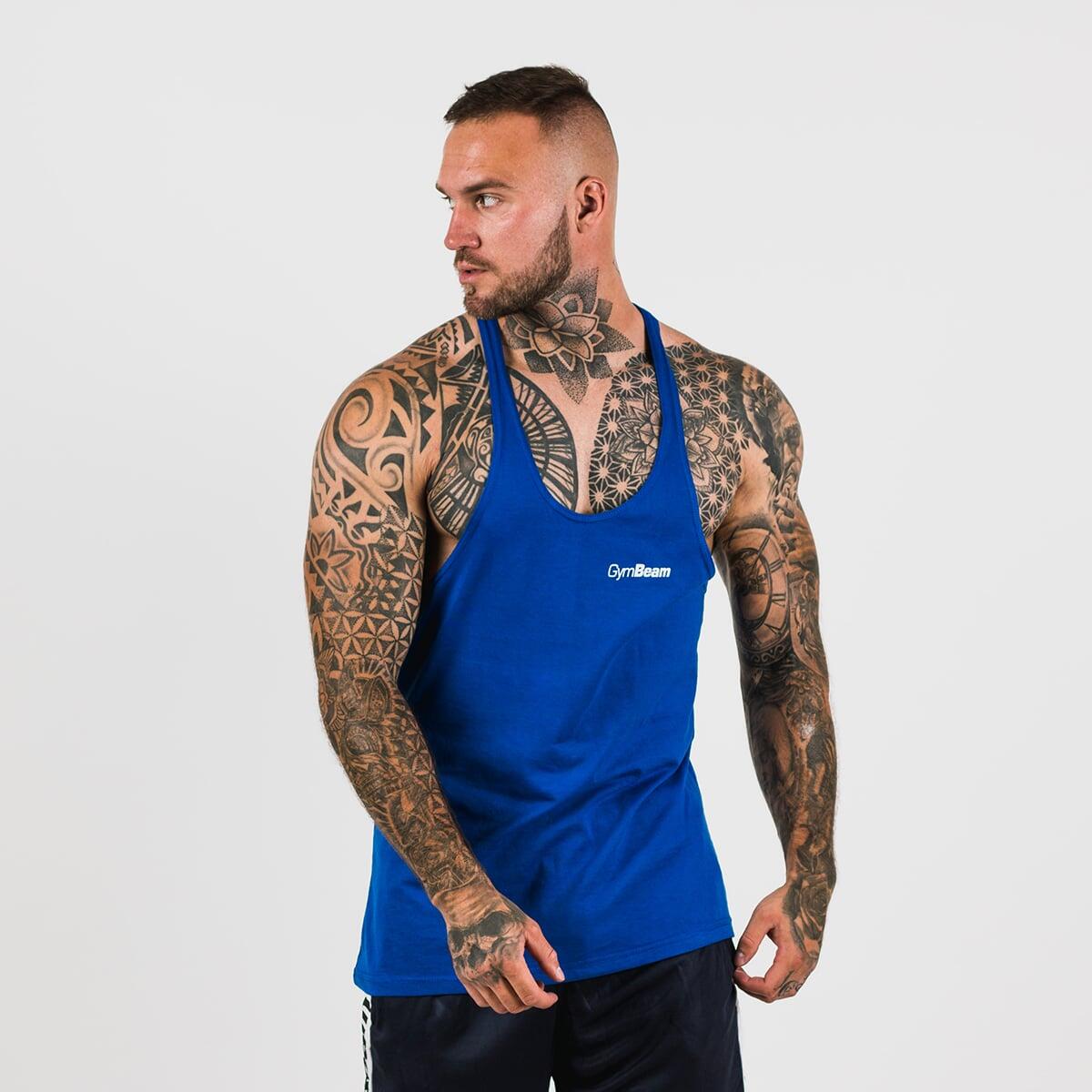 Podkoszulek męski fitness oddychający granatowy Stringer