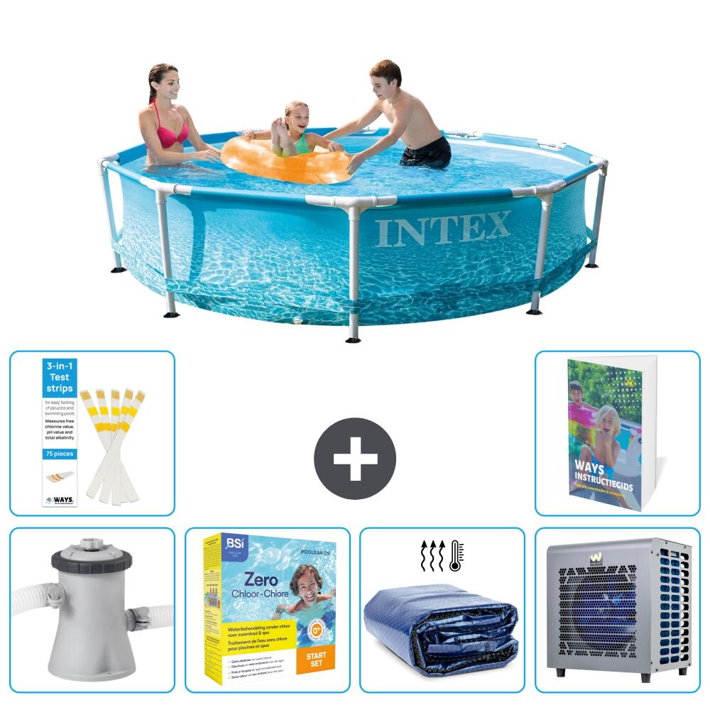 INTEX Basen ze stelażem Okrągły - 305x76 cm - 7-częściowy S331