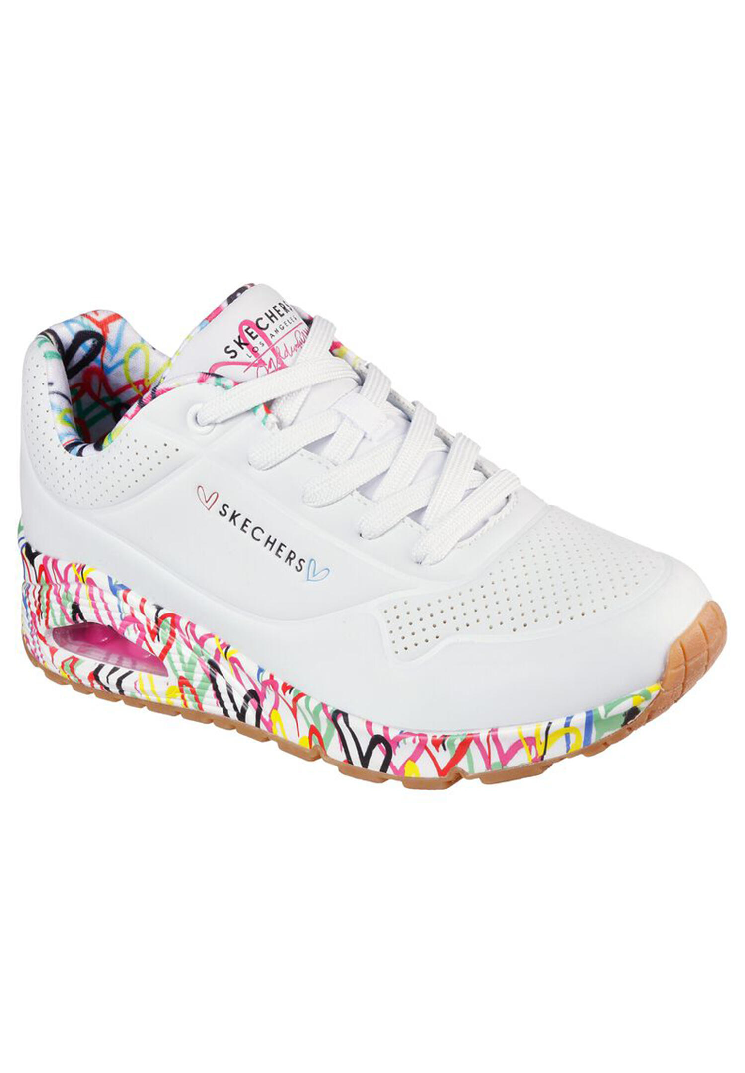 Buty SKECHERS UNO - LOVING LOVE Biały
