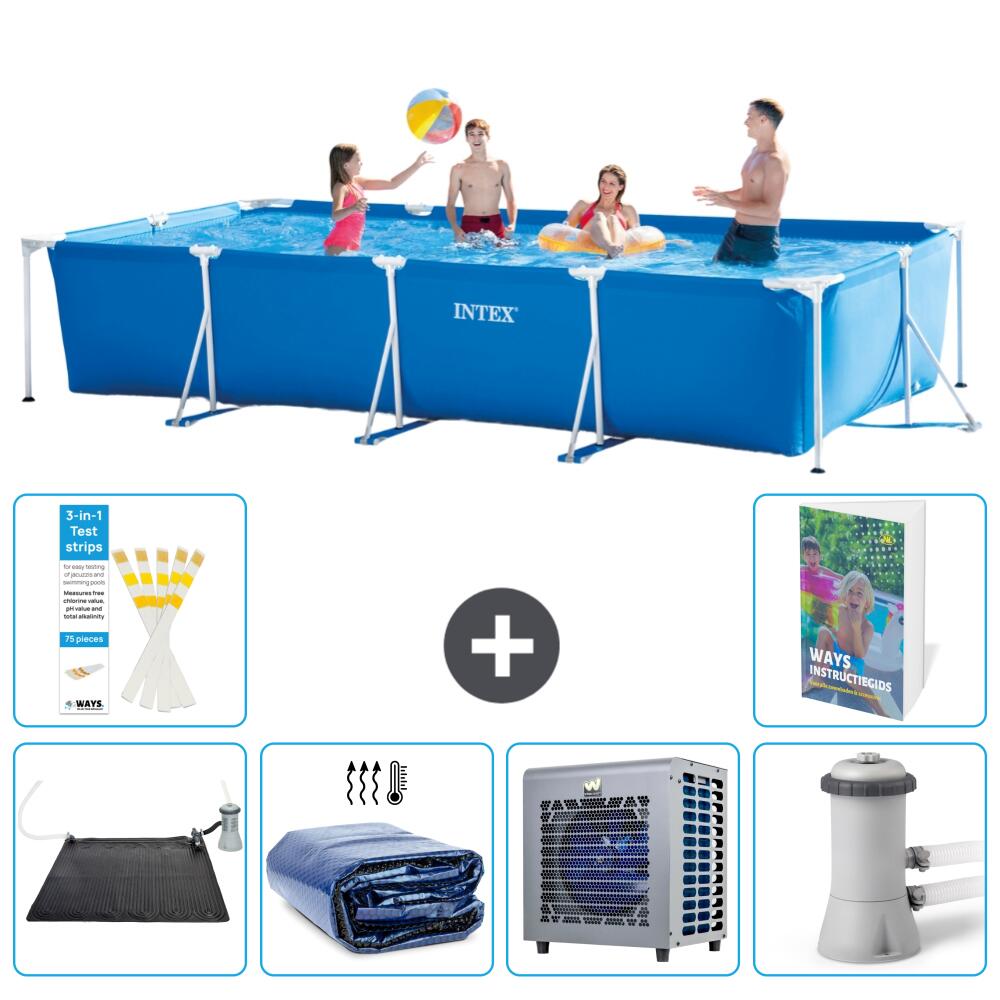 INTEX Basen ze stelażem Prostokątny - 450x220x84 cm - 7-częściowy S42