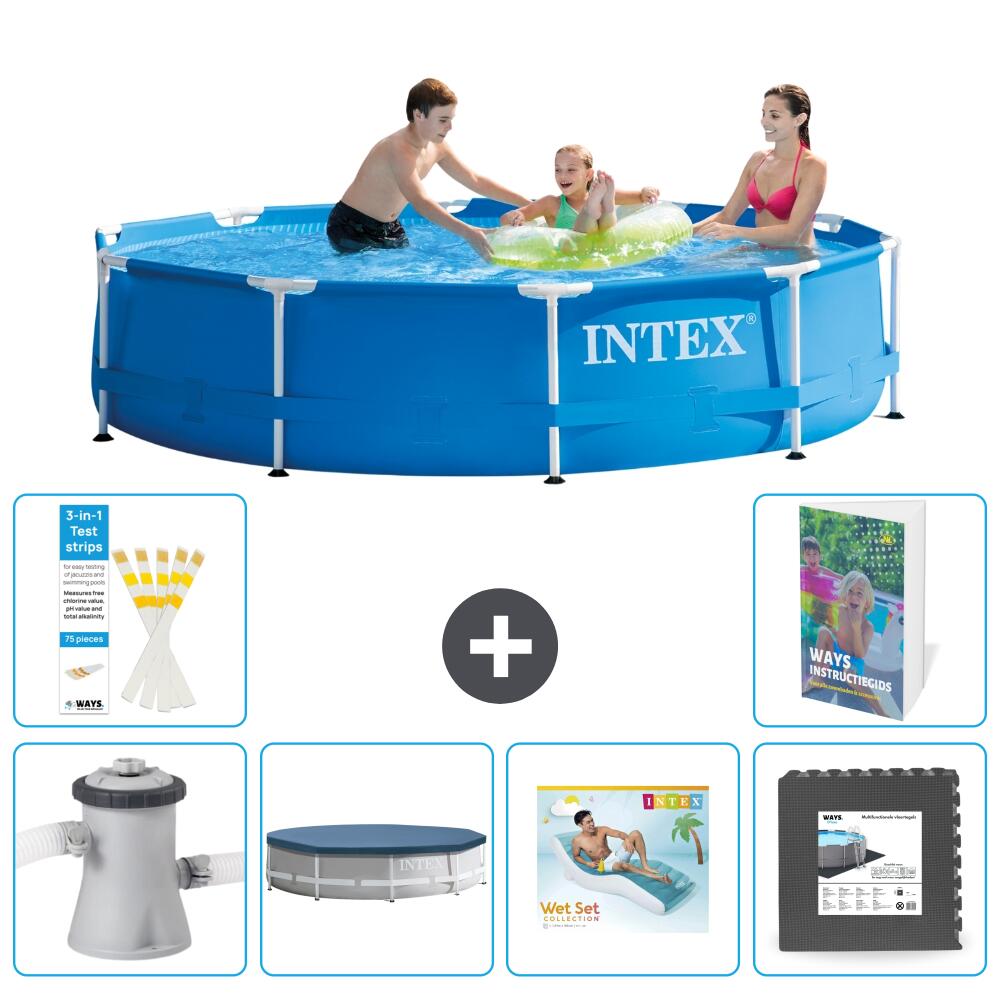 INTEX Basen ze stelażem Okrągły - 305x76 cm - 7-częściowy S223