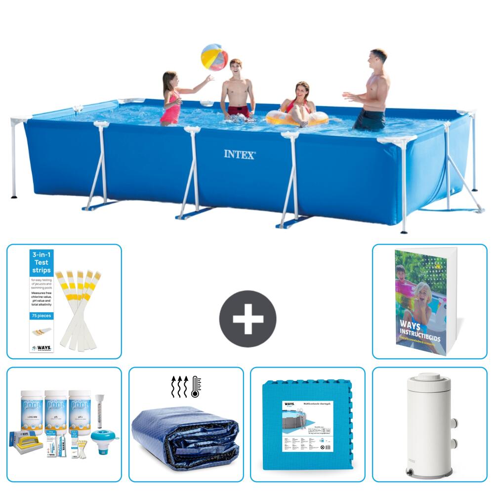 INTEX Basen ze stelażem Prostokątny - 450x220x84 cm - 7-częściowy S14
