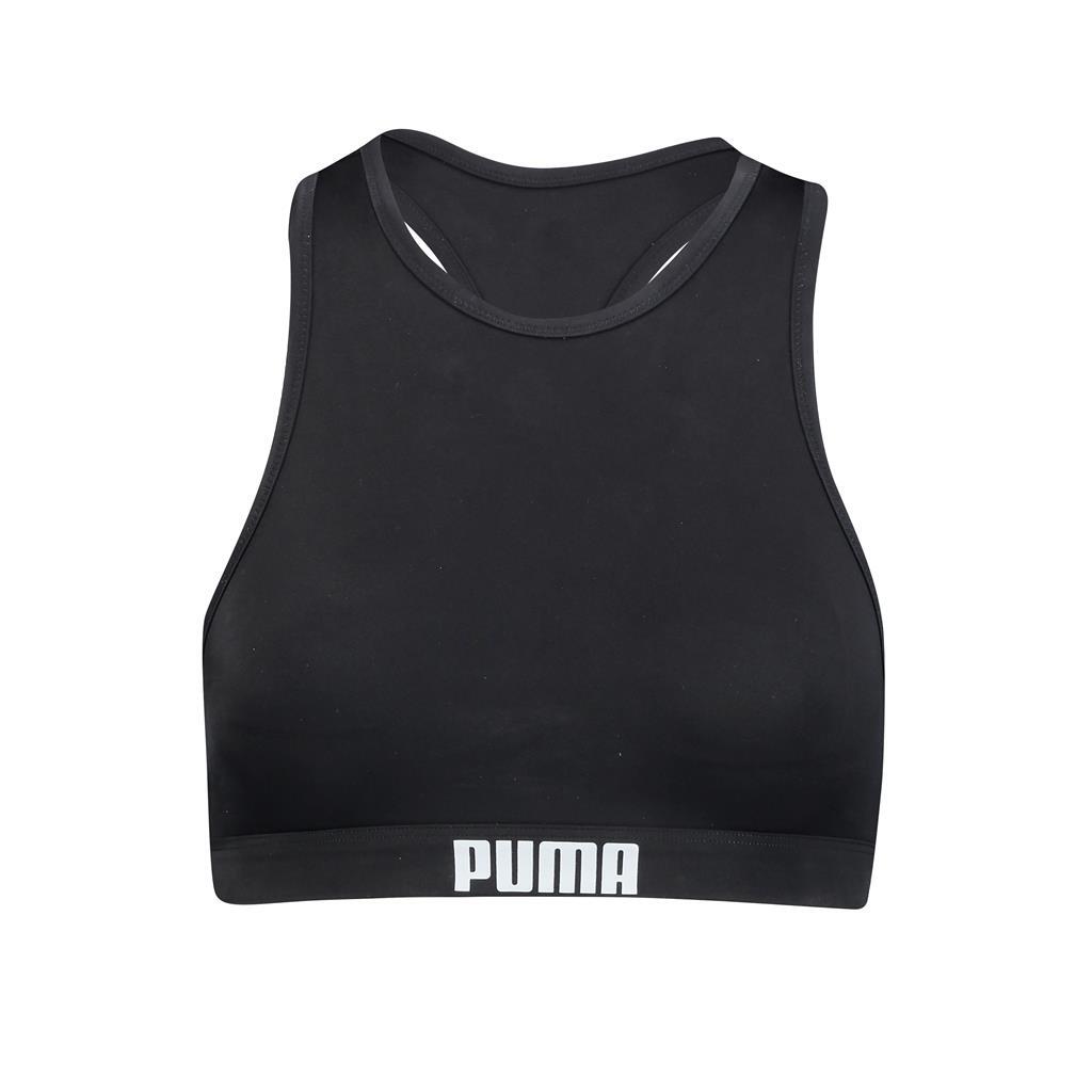 Góra od bikini Puma racerback czarnym