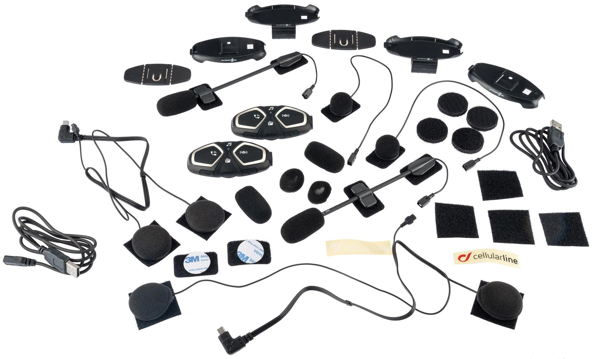 INTERPHONE Connect podwójny zestaw system komunikacji do kasku Bluetooth