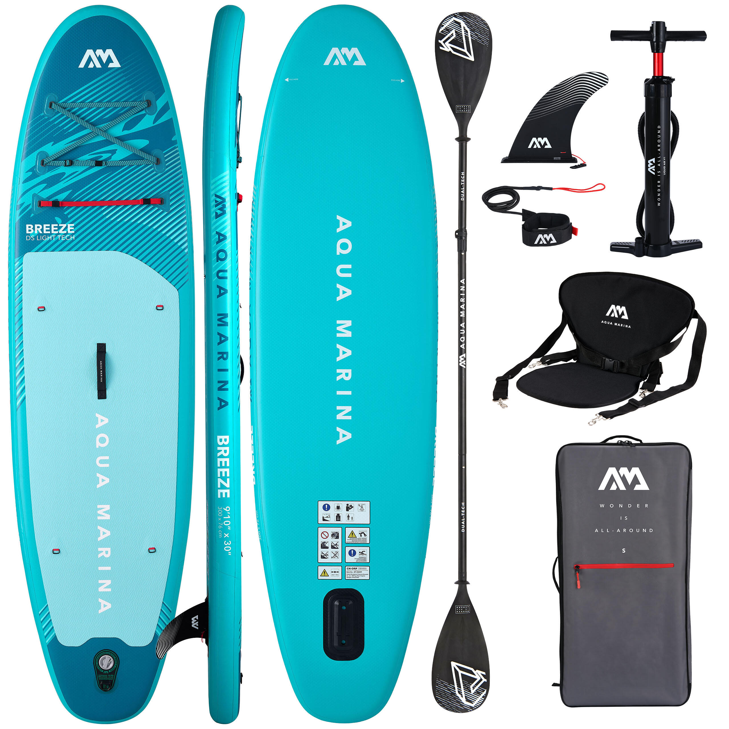 Deska SUP Pompowana Aqua Marina Breeze 9'10 300 cm 2026 + COMBO