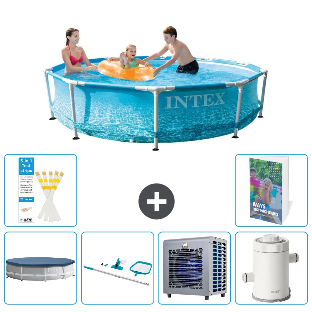 INTEX Basen ze stelażem Okrągły - 305x76 cm - 7-częściowy S122