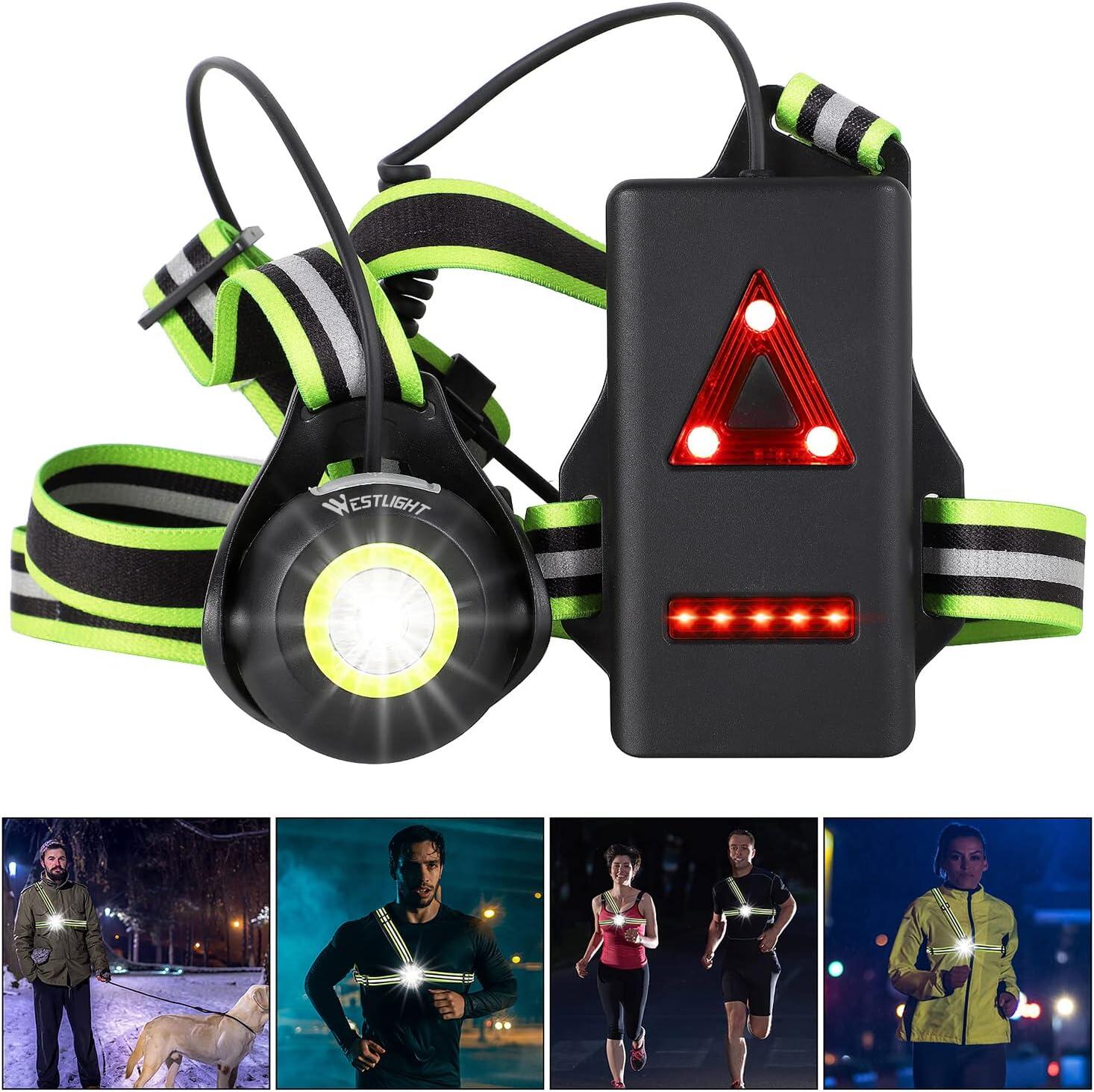 Lampa do biegania WEST BIKING 500 lumenów (na klatkę piersiową)