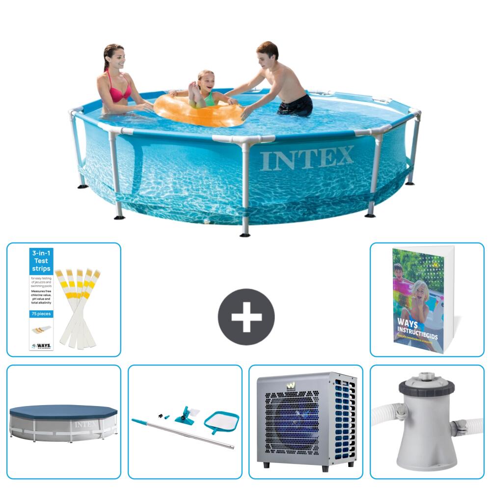 INTEX Basen ze stelażem Okrągły - 305x76 cm - 7-częściowy S109
