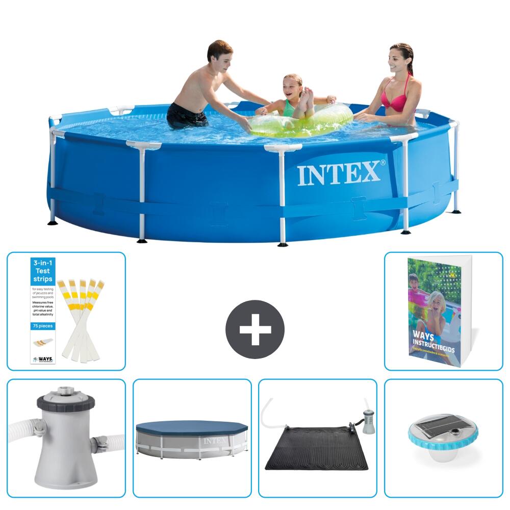 INTEX Basen ze stelażem Okrągły - 305x76 cm - 7-częściowy S328