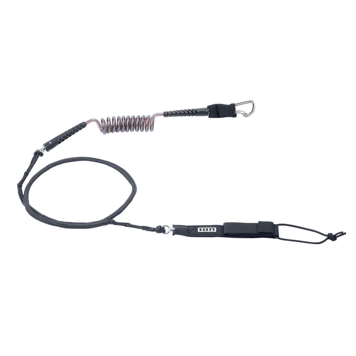 Leash ION Wing Board Leash Core Hybrid Carabiner Black 2026