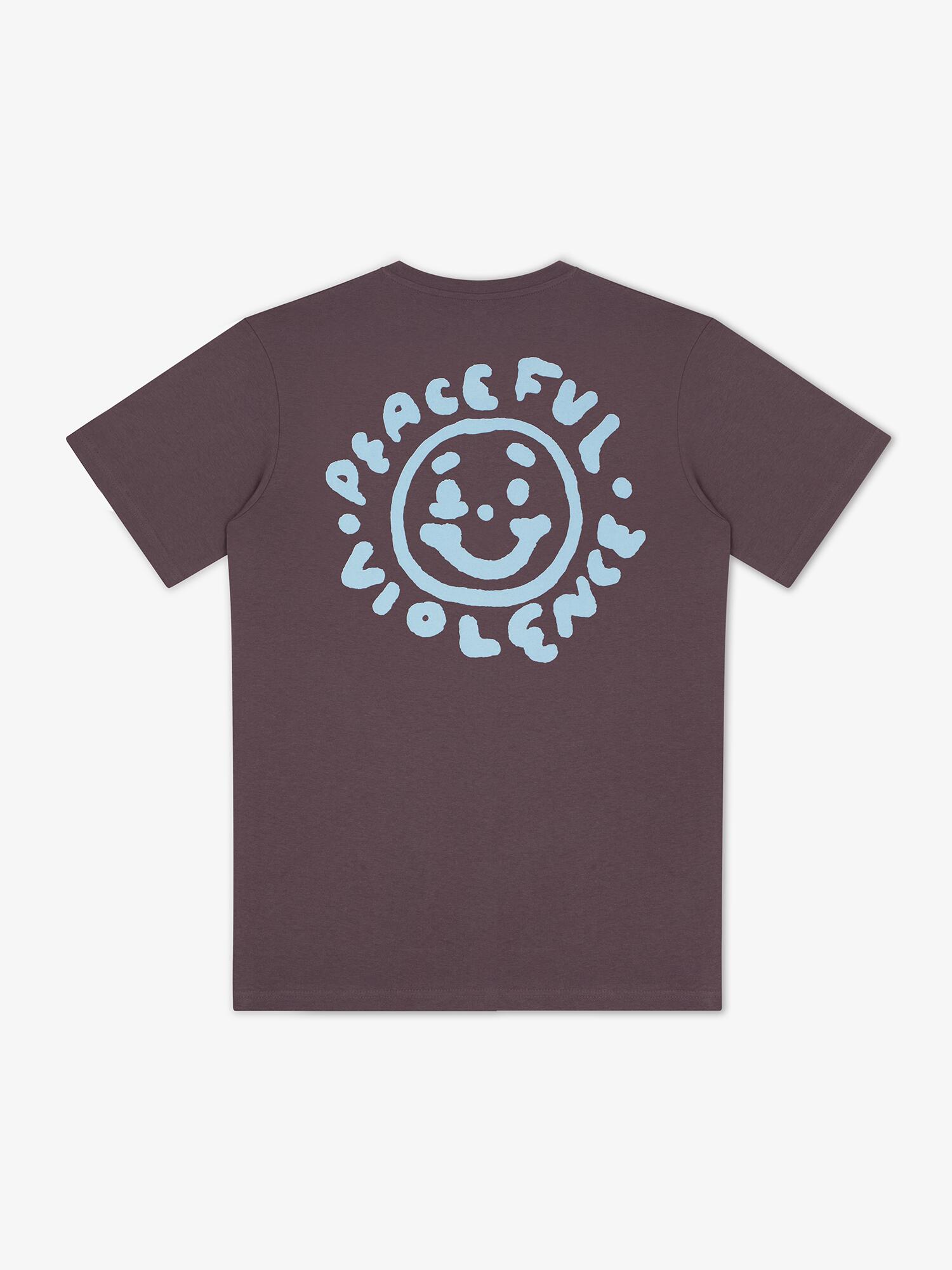 MANTO t-shirt BLACKEYE śliwkowy