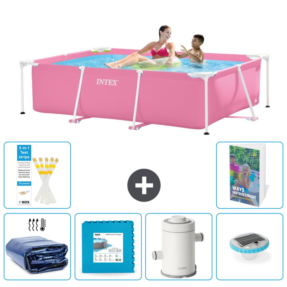 INTEX Basen ze stelażem Prostokątny - 220x150x60 cm - 7-częściowy S152