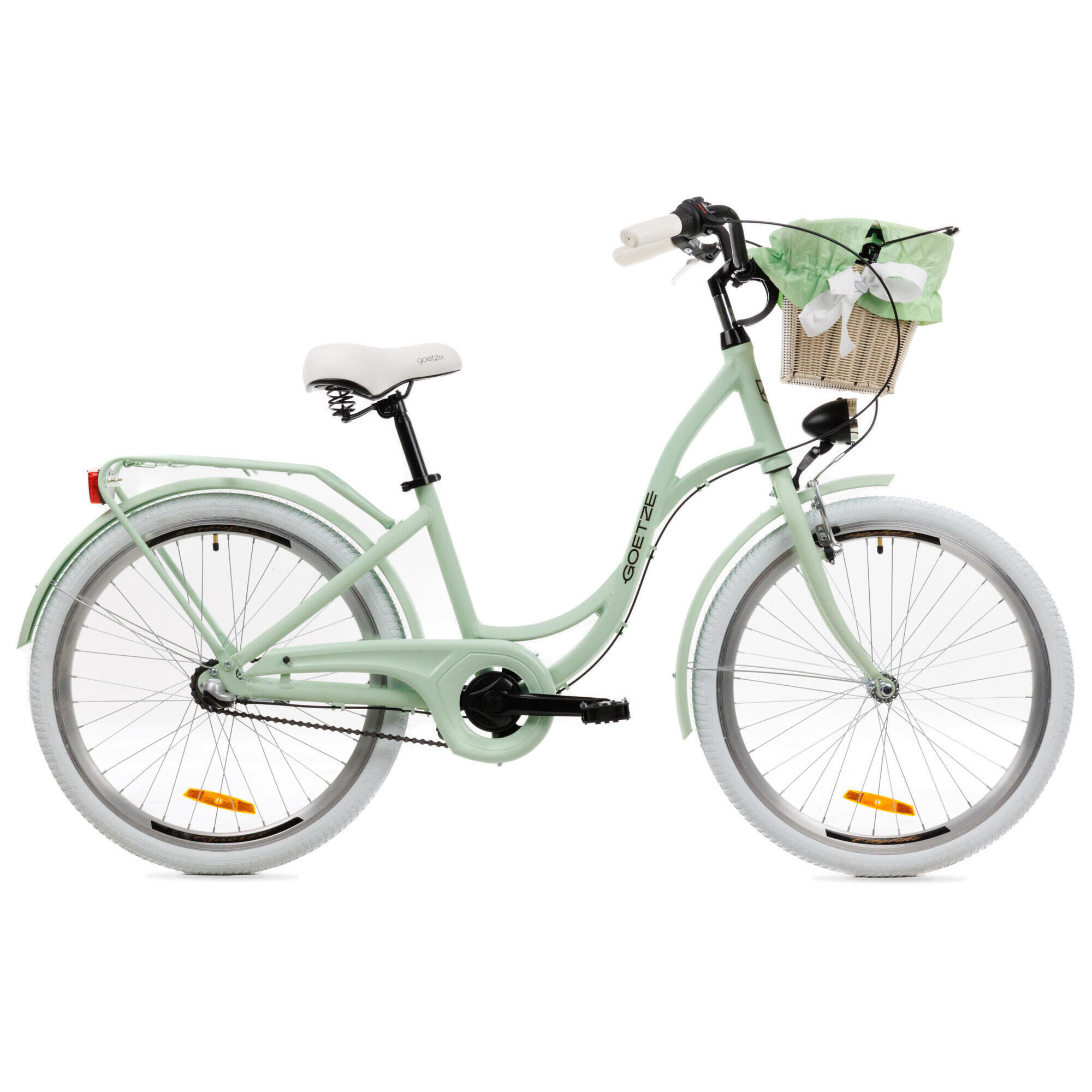 Rower Miejski Młodzieżowy Style 24 Alu NewLine 3 Biegi  Kosz