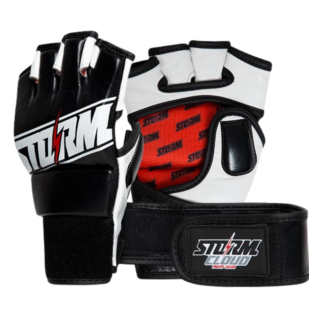 Rękawice MMA StormCloud Tempest Czarne/Czerwone 4oz XL