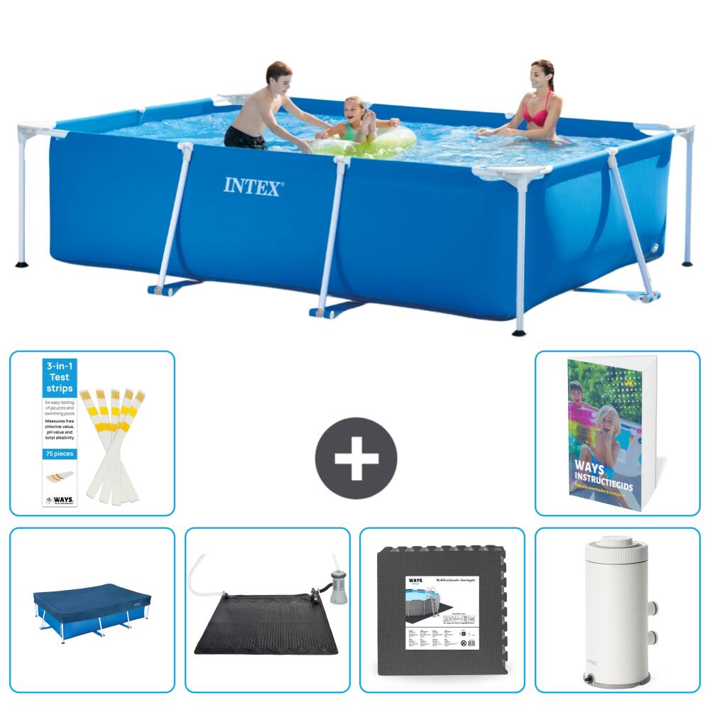 INTEX Basen ze stelażem Prostokątny - 300x200x75 cm - 7-częściowy S53