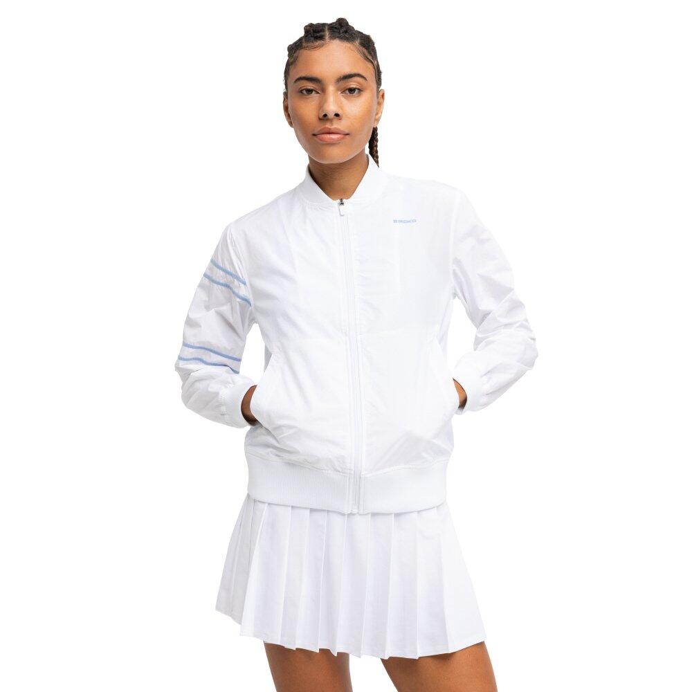 Damska kurtka tenisowa Siroko Backhand White