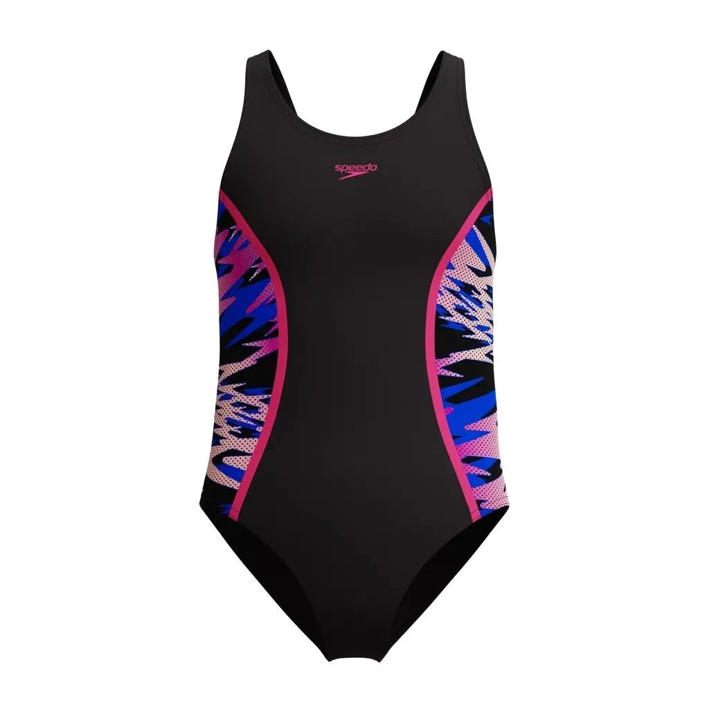 Dziewczęcy jednoczęściowy kostium kąpielowy Speedo Hyperboom Splice Muscleback