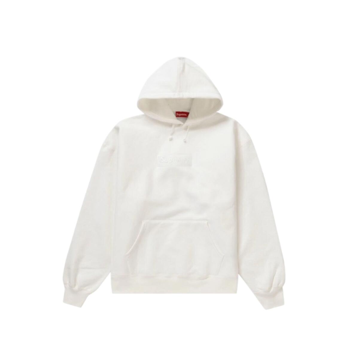 Hoodie Box Logo FW23 Biały