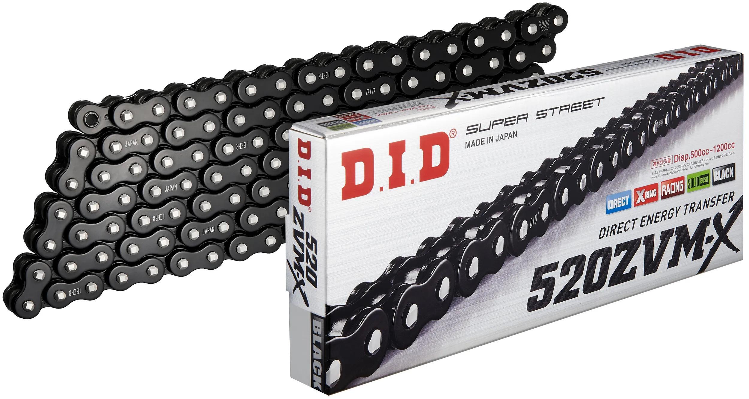 D.i.d 520 ZVMX 112 N Czarna Łańcuch Motocyklowy
